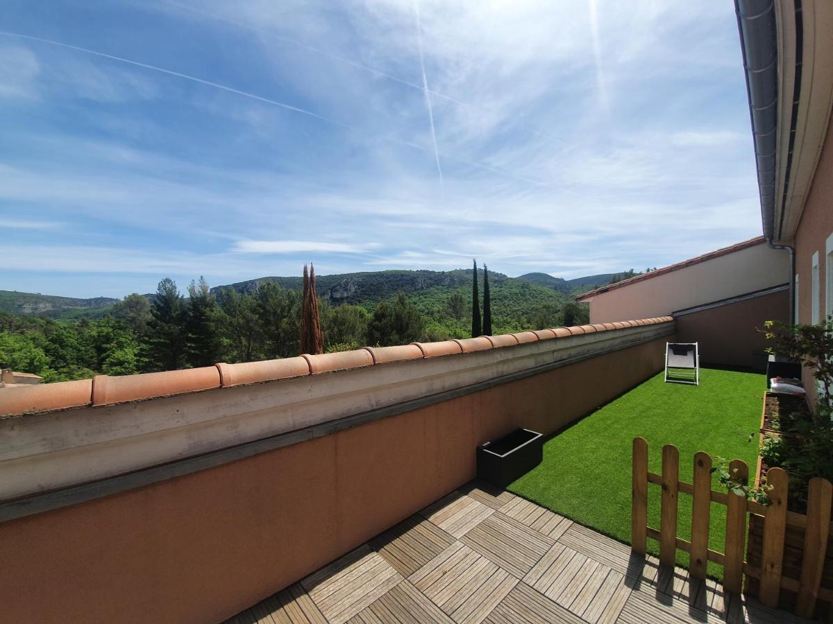 Terrasse 130M2 Panoramique Avec Climatisation Piscine - 3 Chambres Gréoux-les-Bains Esterno foto