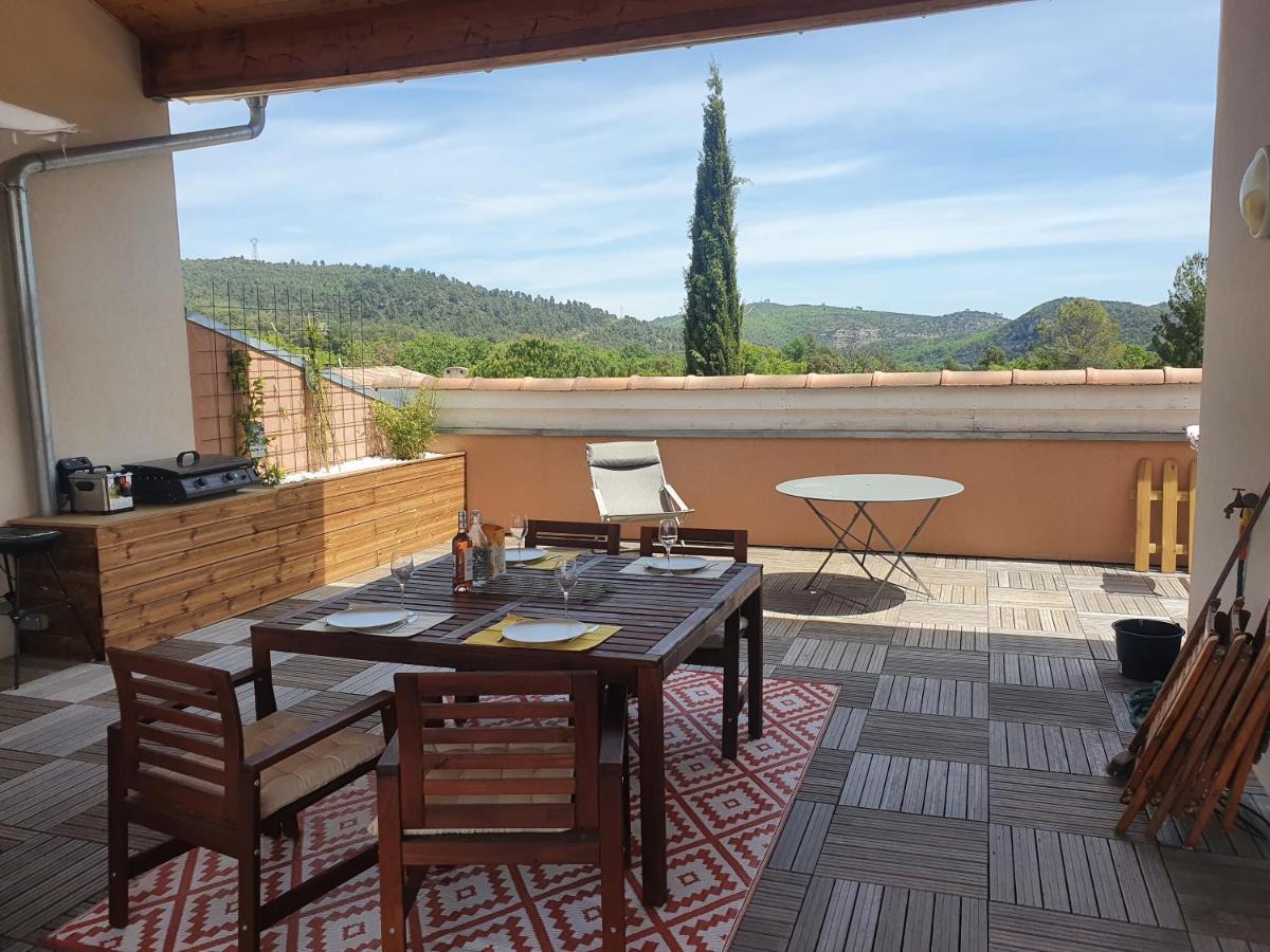 Terrasse 130M2 Panoramique Avec Climatisation Piscine - 3 Chambres Gréoux-les-Bains Esterno foto